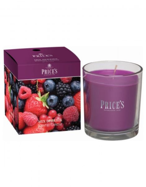 Candela in bicchiere Mixed Berries Price's Candles – La Giara